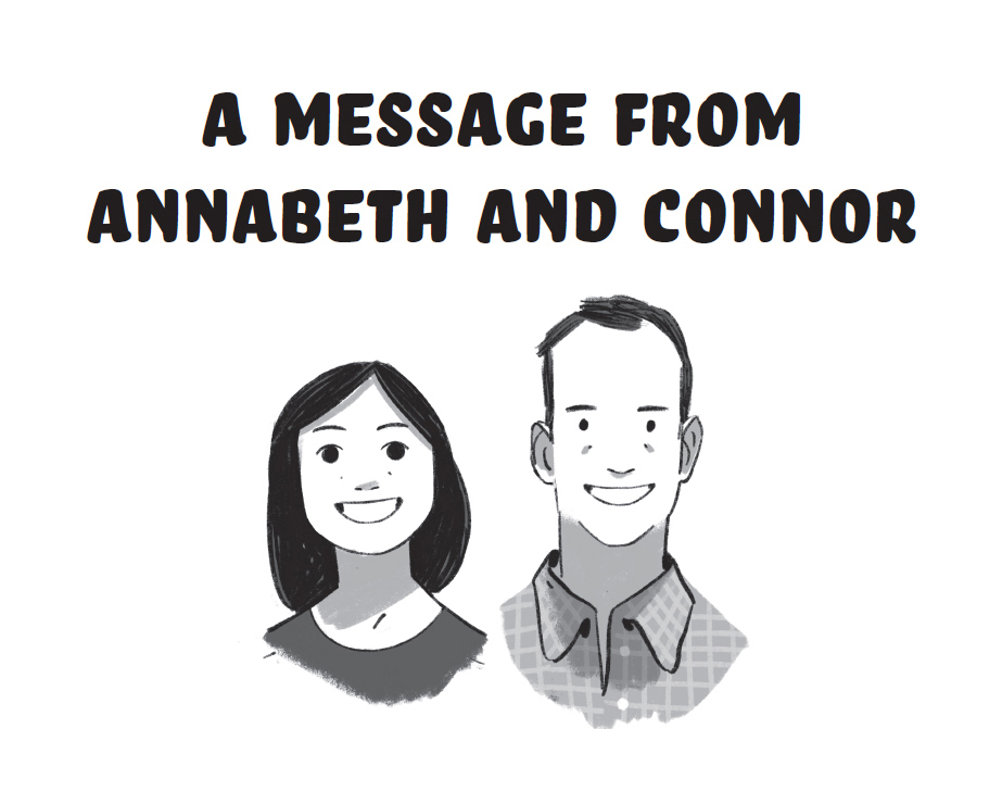 A MESSAGE FROM ANNABETH AND CONNOR