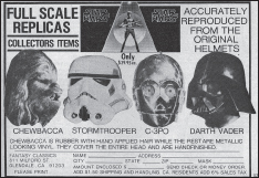 The first Star Wars merchandise ad ever to grace the pages of the science fiction magazine Starlog, in the issue that hit stands July 14, 1977.