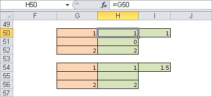 Solving the problem of calculating the average in cells containing references.