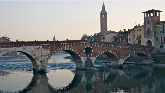 The Ponte Pietra.