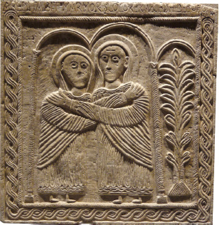 Museo Cristiano: Altar of Ratchis, Visitation, 734–7.