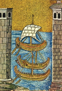 Sant’Appollinare Nuovo: mosaic, Port of Classe.