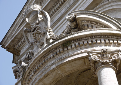 Giovanni Lorenzo Bernini, Sant’Andrea al Quirinale, portico, 1658–71