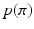 
$p(\pi )$
