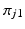 
$\pi _{j1}$
