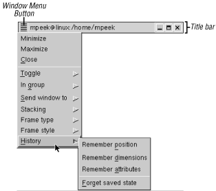 A Sawfish window menu