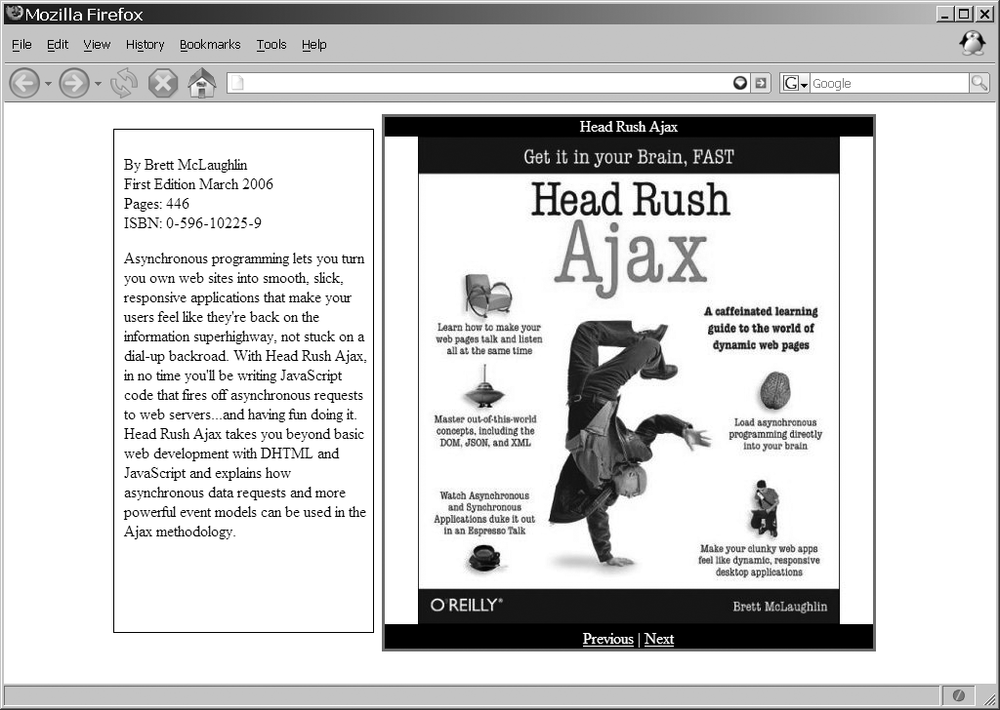 An Ajax-enabled slide show application