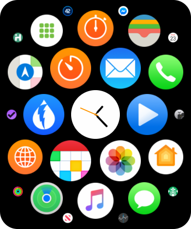 Figure 31: The Home screen as it normally appears.