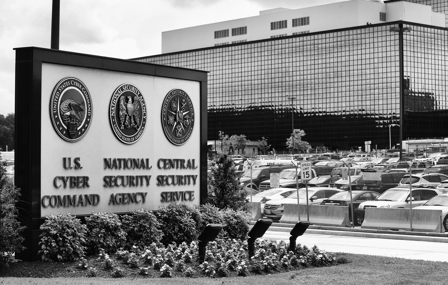 FILE - This June 6, 2013, file photo shows a sign outside the National Security Agency (NSA) campus in Fort Meade, Md. Opposing court rulings on the NSA’s massive phone record surveillance, one threatening the program and the other supporting it, are stirring fast legal footwork as both cases start to wind their way through federal appeals courts and possibly to the Supreme Court.  (AP Photo/Patrick Semansky, File)