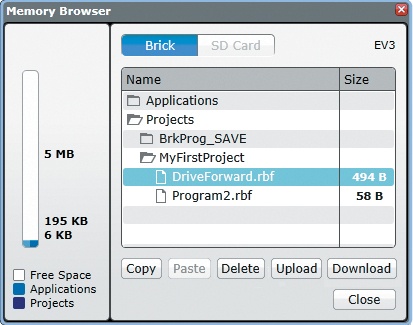 Open the Memory Browser from the Hardware Page (see Figure A-6) or click Tools ▸ Memory Browser.