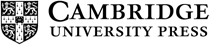 CAMBRIDGE UNIVERSITY PRESS