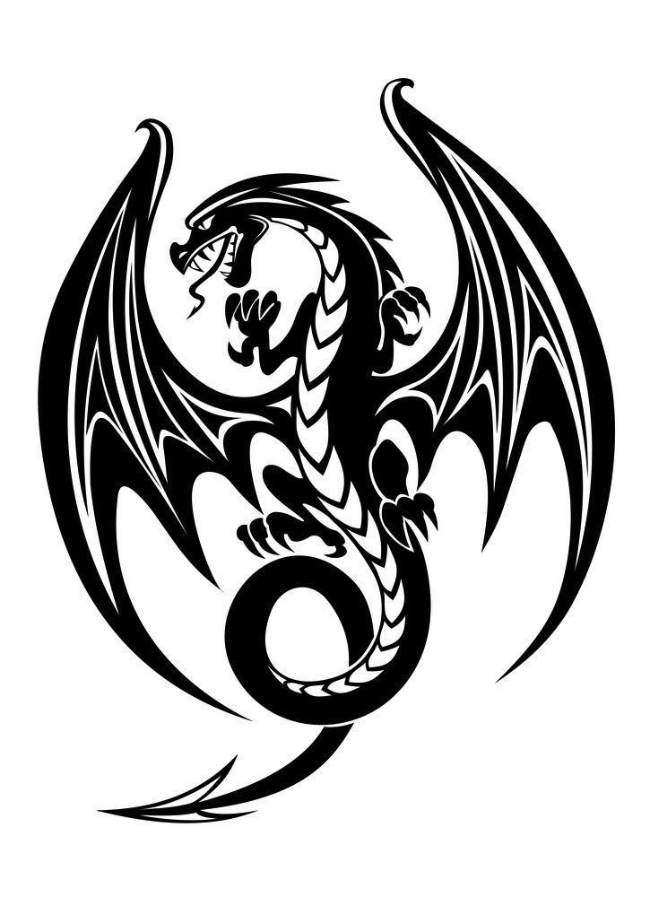 Dragon in flight icon