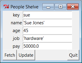 peoplegui.py main display/input window