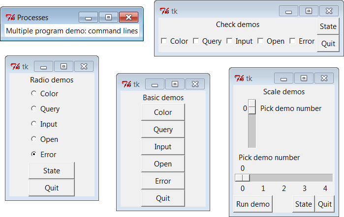 demoAll_prg: independent programs