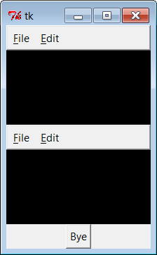 Multiple Frame menus on one window