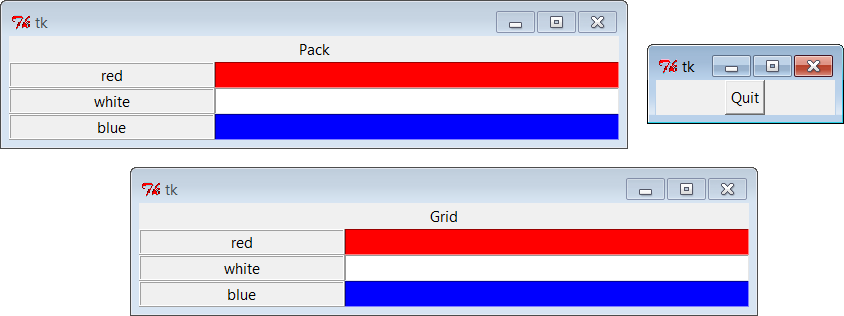 grid and pack windows before resizing