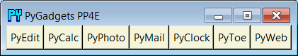 PyGadgets launcher bar