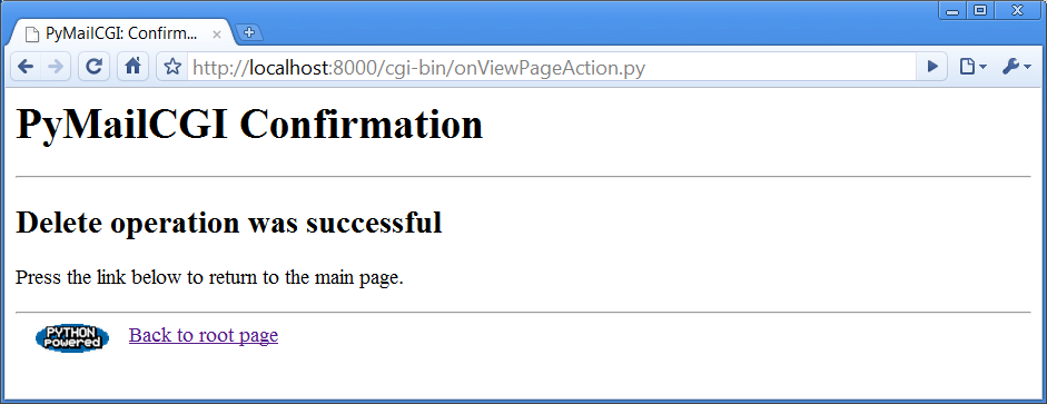 PyMailCGI delete confirmation