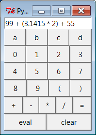 The calc0 script in action on Windows 7 (result=160.283)