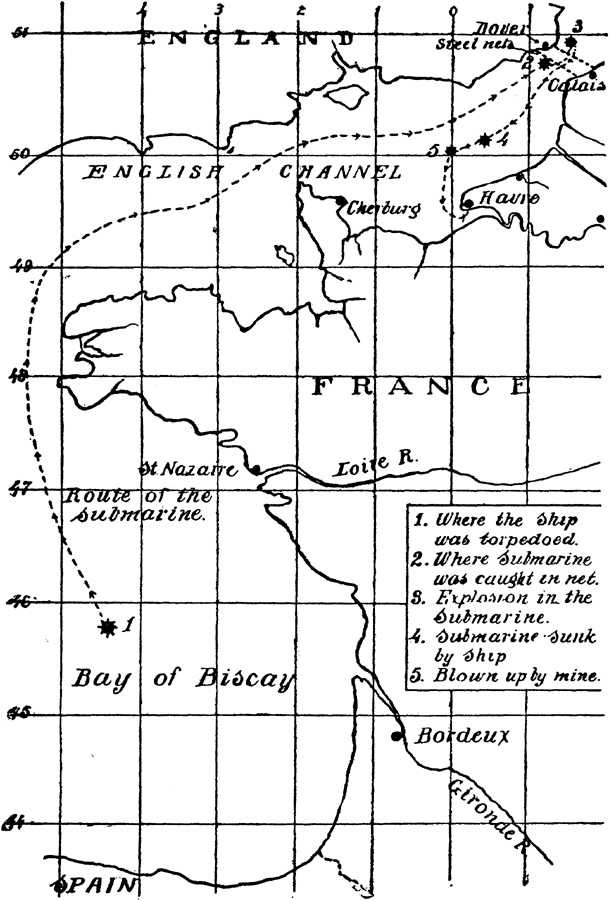 Map Showing the Scene of the Wanderings of the Boys