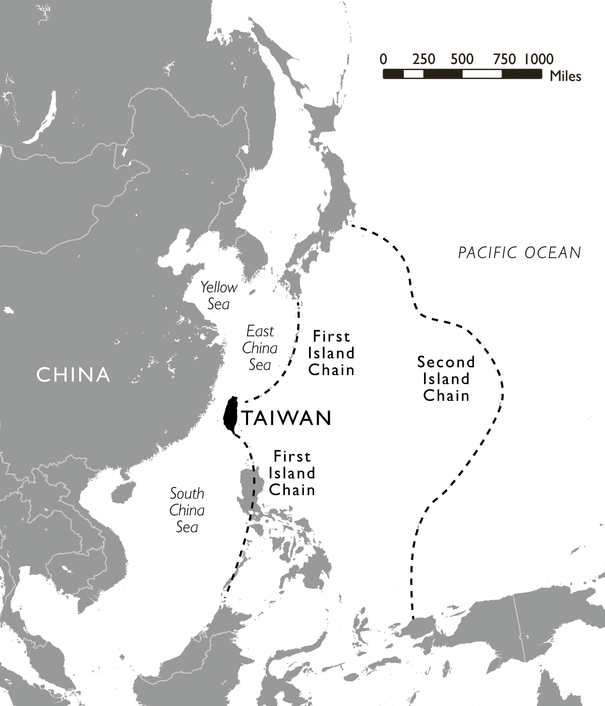 First and Second Island Chains