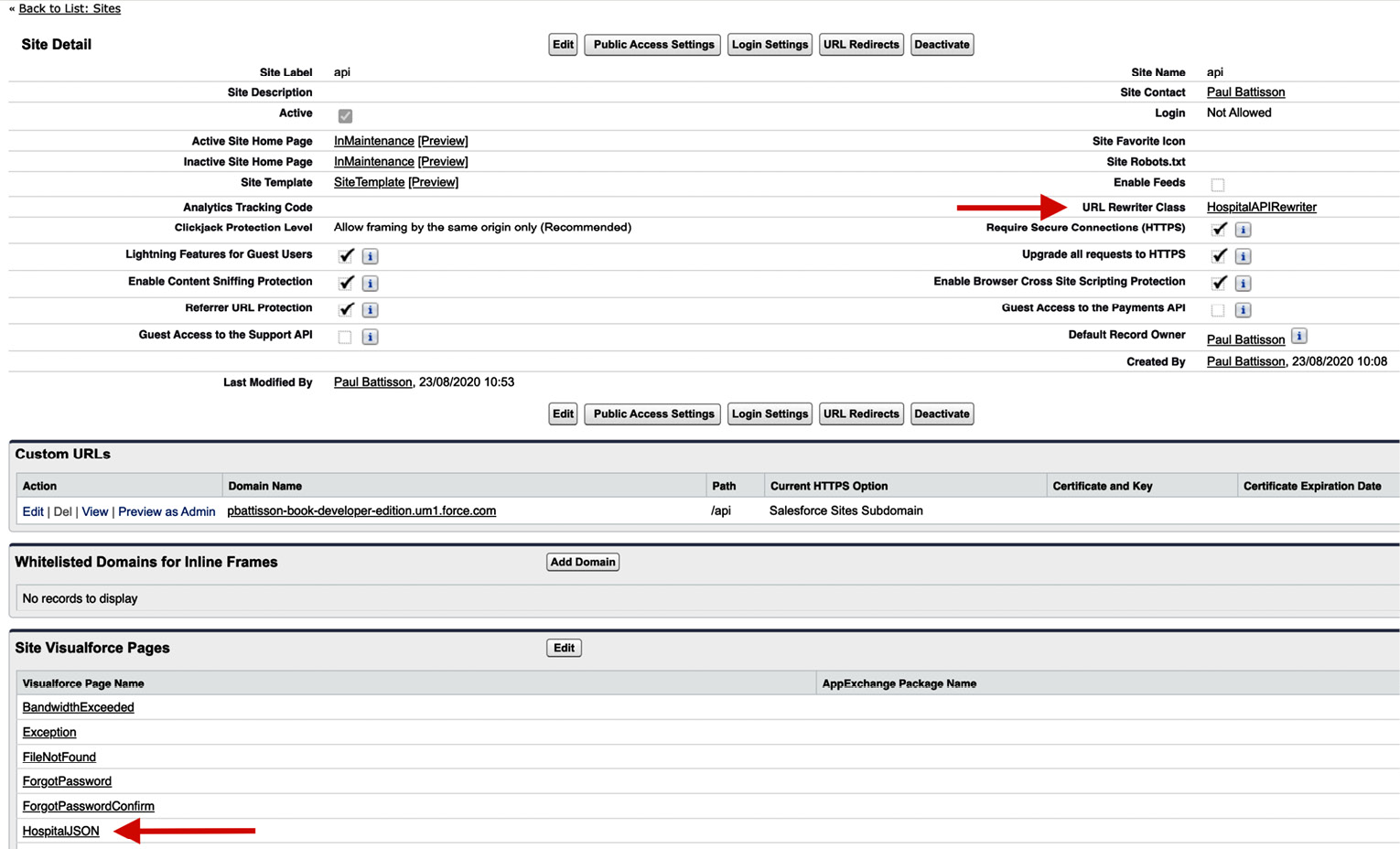 Figure 12.7 – Updated site configuration to use URL Rewriter
