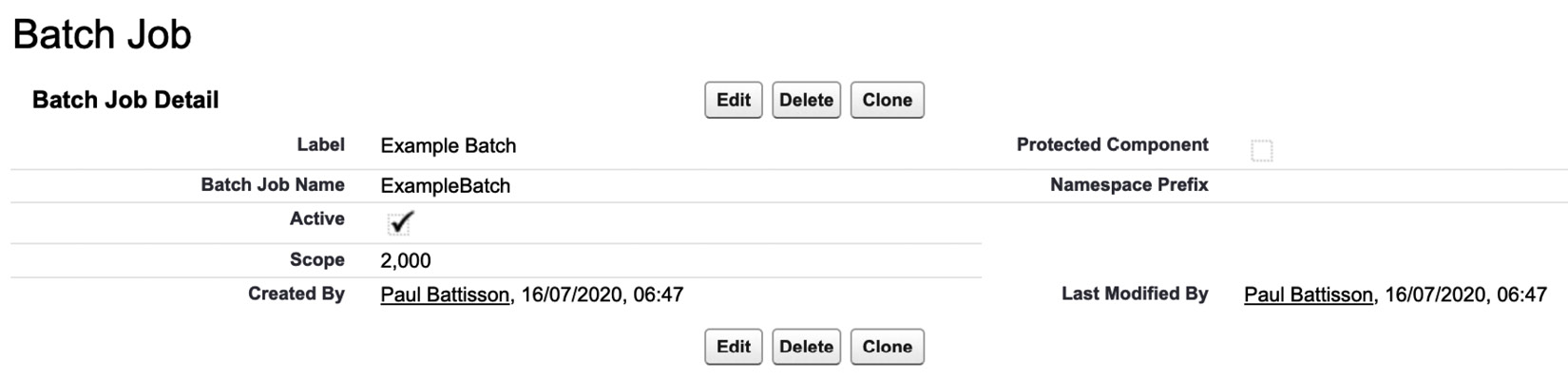 Figure 8.3 – ExampleBatch definition in custom metadata
