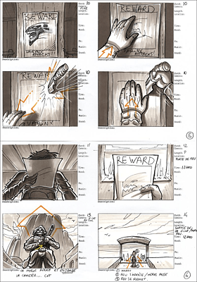 Storyboard-Beispiel auf Wikipedia (https://de.m.wikipedia.org/wiki/Storyboard#/media/Datei%3AStoryboard_for_The_Radio_Adventures_of_Dr._Floyd.jpg)