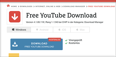 Software für YouTube-Video-Downloads