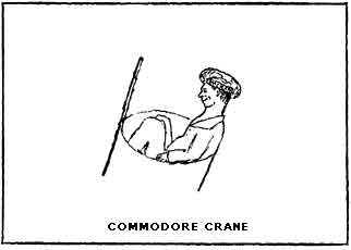 COMMODORE CRANE. From a drawing by Eugene Field.