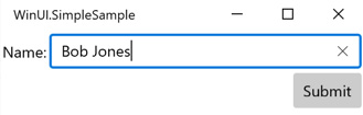 Figure 1.5 – Data binding the TextBox
