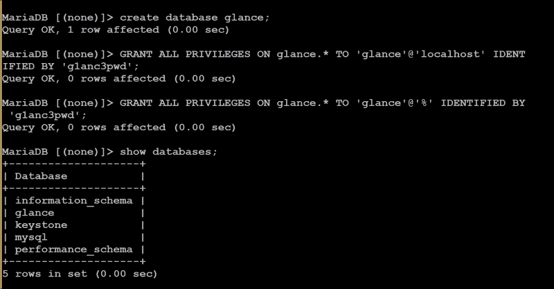 Creating the database