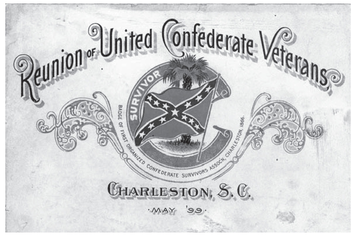 A souvenir program from the 1899 United Confederate Veterans national reunion, held in Charleston.