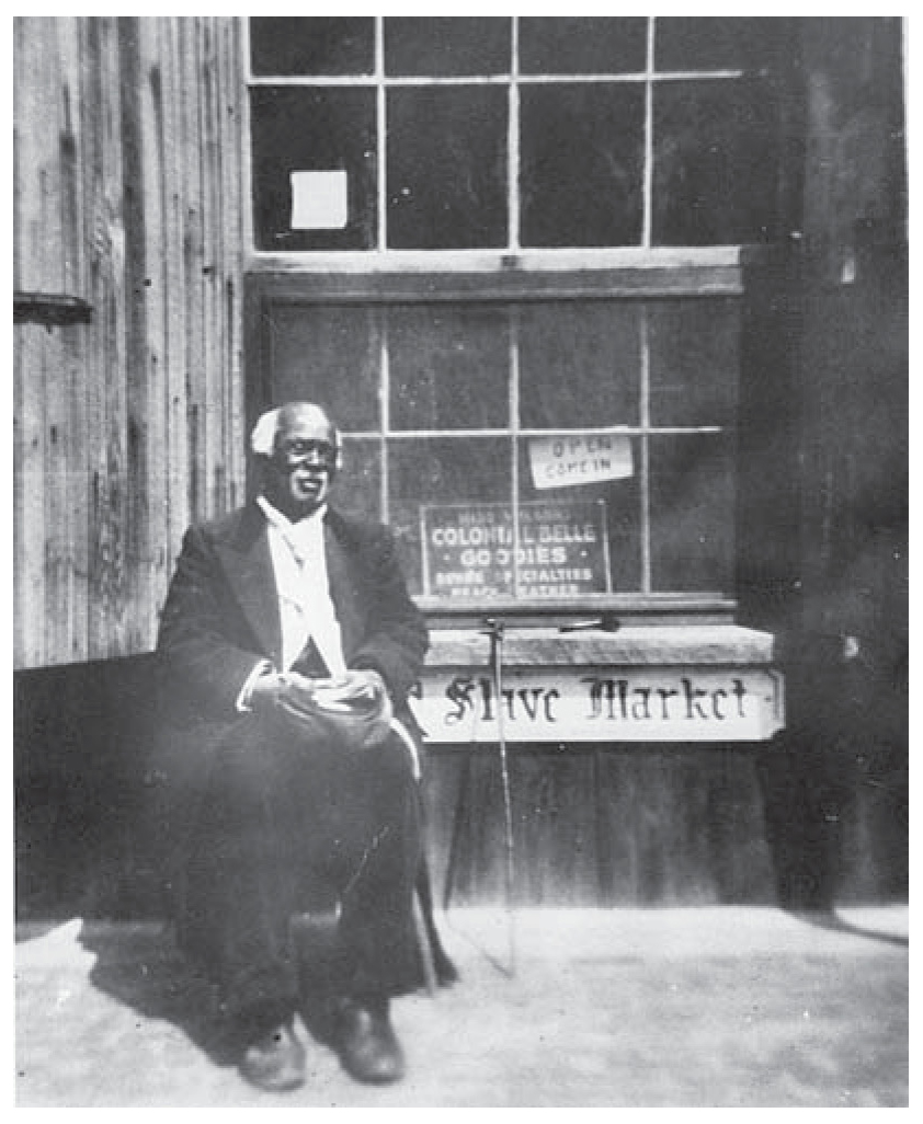 Former slave Elijah Green, interviewed by Augustus Ladson for the Federal Writers’ Project, was a constant fixture at the Old Slave Mart Museum until he died in 1945.