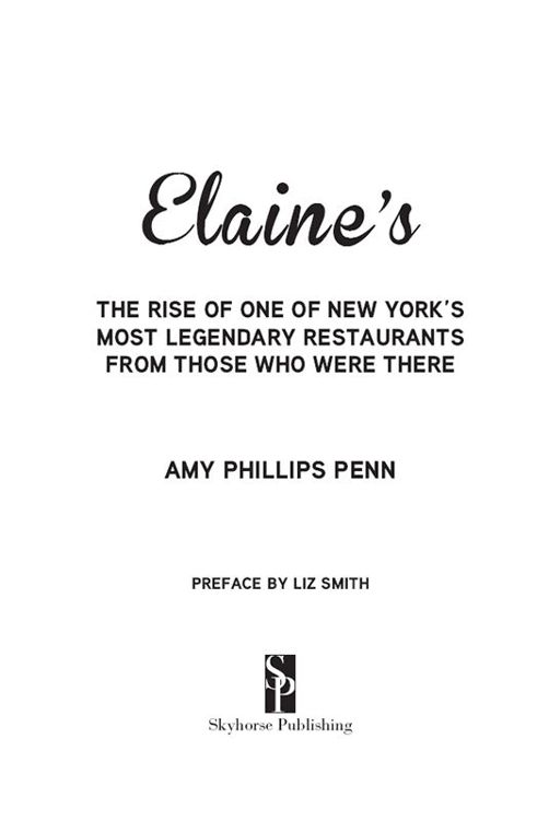 Title Page of Elaine’s