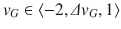 $$v_{G} \in \left\langle -2,\varDelta v_{G} ,1\right\rangle $$