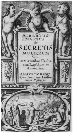 Albertus Magnus, De secretis mulierum; item De virtutibus herbarum, lapidum, et animalium. Amsterdam: Apud Ioannem Ianssonium, 1662. Reproduced from original held by Department of Special Collections of the University Libraries of Notre Dame.