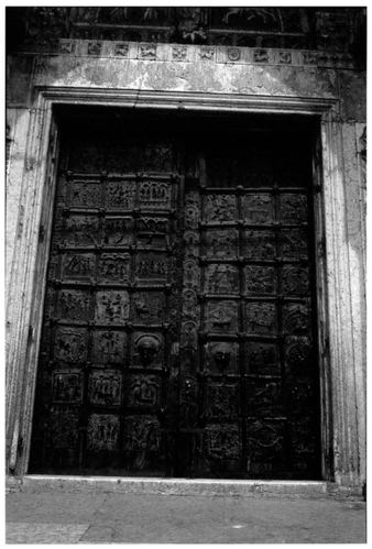 Bronze doors, church of San Zeno, Verona. Photograph courtesy of Christopher Kleinhenz.