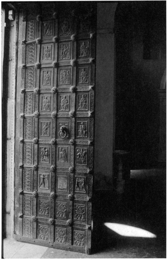 Bronze doors of duomo (Barisano da Trani), Ravello. Photograph courtesy of Christopher KJeinhenz.