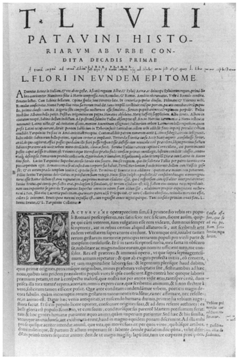 Livy, Ab urbe condita. Lyon: Apud Antonium Vincentium, 1553. Reproduced from original held by Department of Special Collections of the University Libraries of Notre Dame.