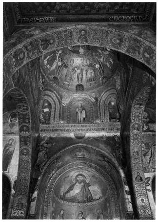 Palatine Chapel, Palermo, mosaics in the apse and dome. Byzantine, twelfth century. Photo: © Scala/Art Resource, N.Y.