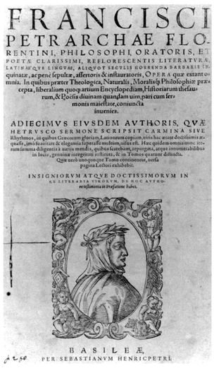 Petrarch, Opera. Basilea: Sebastiano Henricpetri. 1581. Reproduced from original held by the Department of Special Collections of University Libraries of Notre Dame.