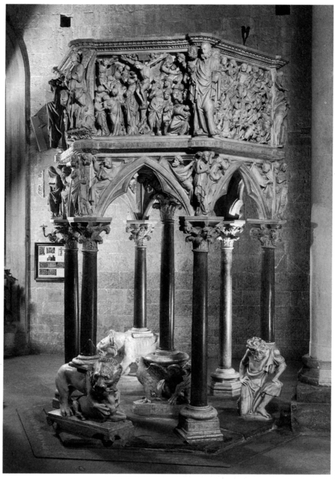 Giovanni Pisano (1248-C.1314), pulpit, Sant'Andrea, Pistoia. Photo: © Scala/Art Resource, N.Y.