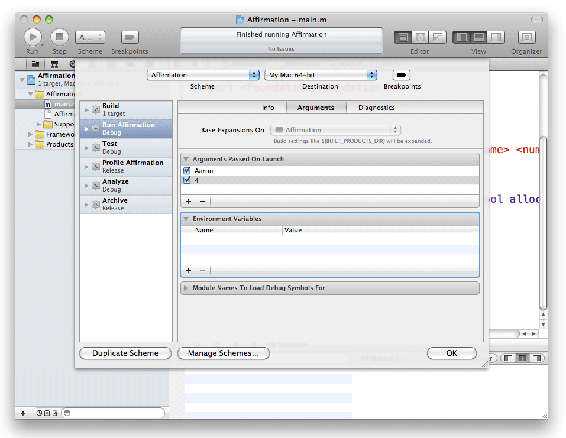 Adding arguments