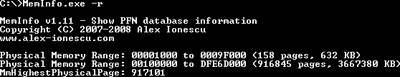 Memory ranges on a 32-bit Windows system