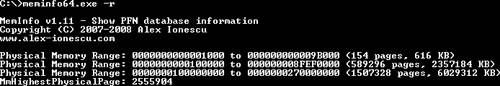 Memory ranges on a 64-bit Windows system