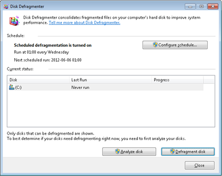 Disk Defragmenter