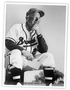 Skipper Fred Haney was criticized and second-guessed throughout his tenure as the Braves’ manager. (WHI IMAGE ID 54480)