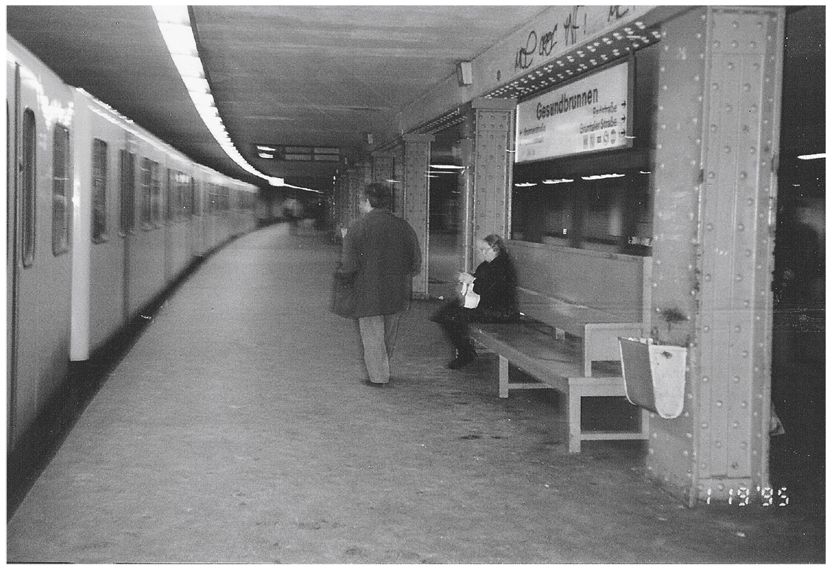 Illustration. Subway station Gesundbrunnen. Gestapo agents were sitting on my right and left waiting for Günther Gerson to meet me there.