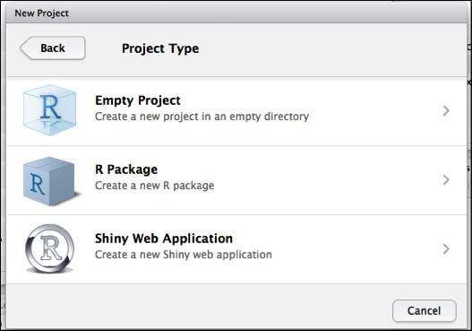 Creating a project with RStudio